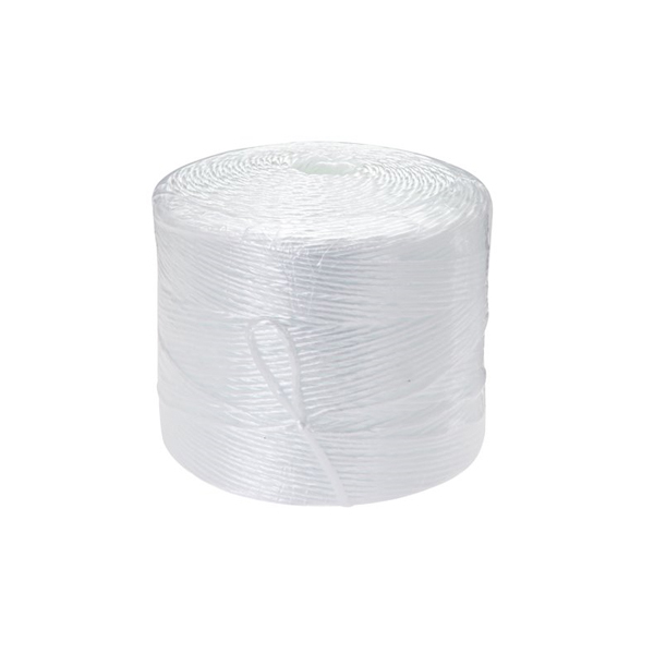 Bindtouw polypack PP 3 draads wit rol 533m