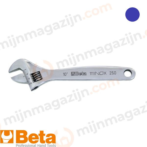 Beta 111INOX verstelbare moersleutel RVS 250mm