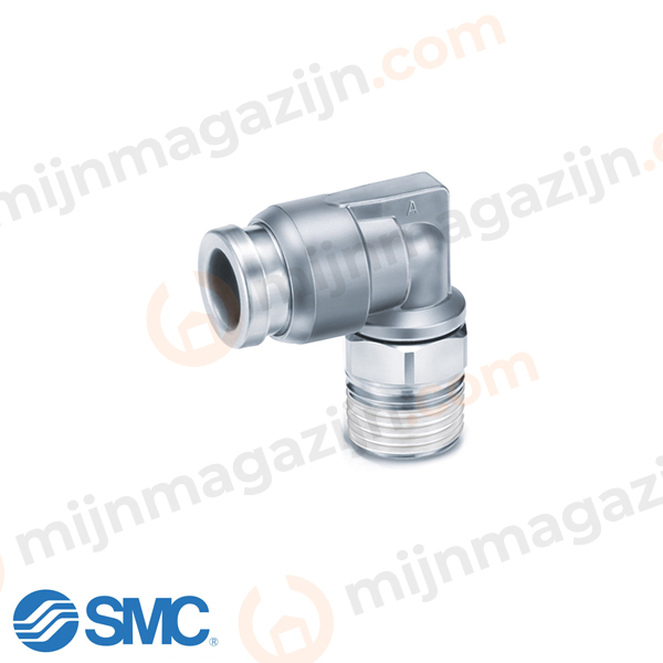 SMC KQB2L12-03S RVS/MS push-in knie 12×3/8