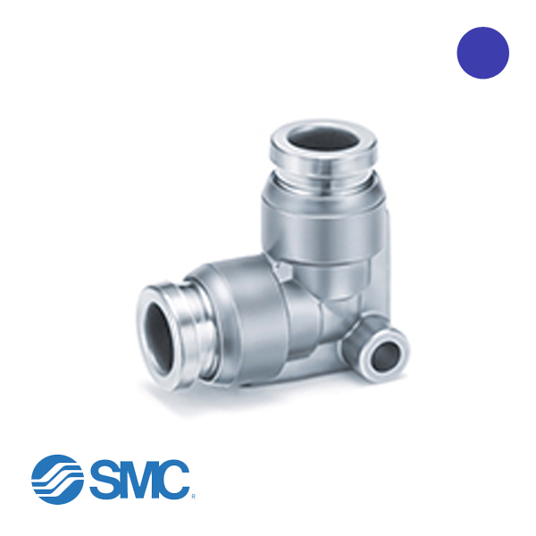 SMC KQB2L23-00 RVS/MS push-in knie verbinder 3.2mm