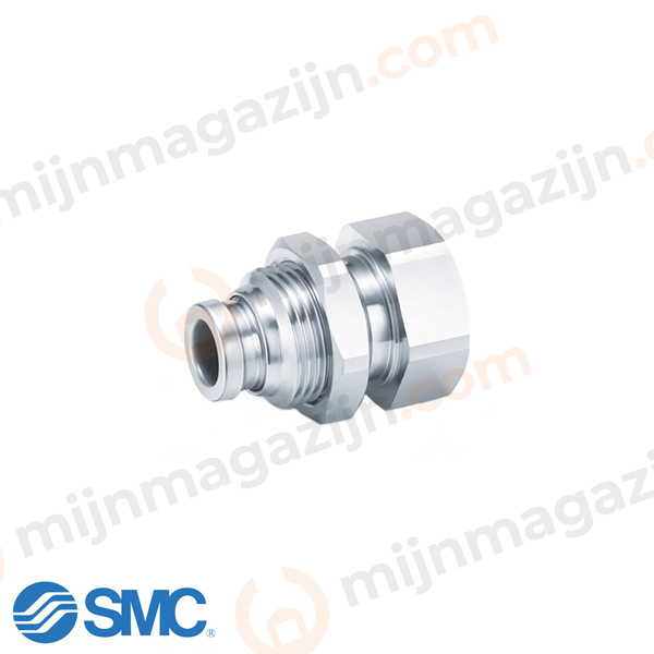 SMC KQB2E10-G02 RVS/MS push-in schotdoorvoer 10×1/4