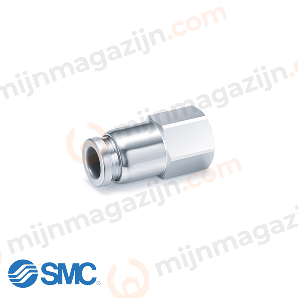 SMC KQB2F10-G02 RVS/MS push-in vrouw 10×1/4