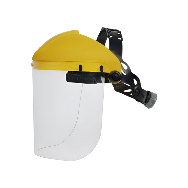 Gelaatscherm blank met hoofdband