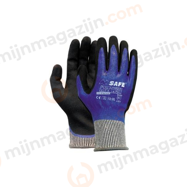 M-Safe 14-700 full-nitrile Cut D maat 8 Medium