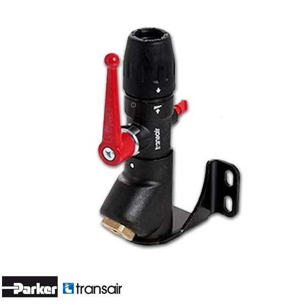 Transair 6678 25 21 muurplaat met afsluiter D25x1/2