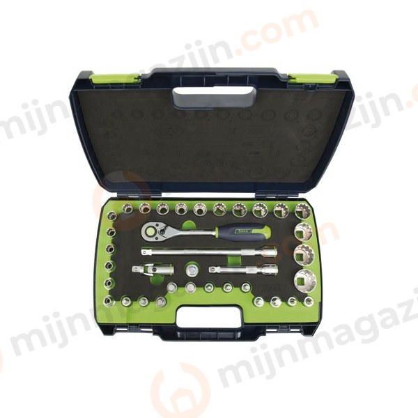 Tirax dopsleutelset 1/2″ 36-delig