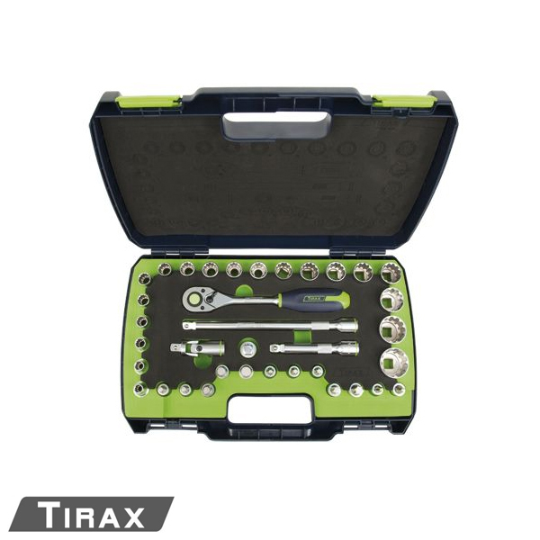Tirax dopsleutelset 1/2″ 36-delig