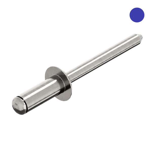 Blindklinknagel RVS A2 6.0x12mm kop 12mm