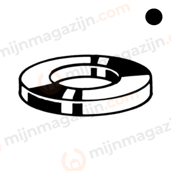 D125A Kunststof sluitring M20 PA Zwart