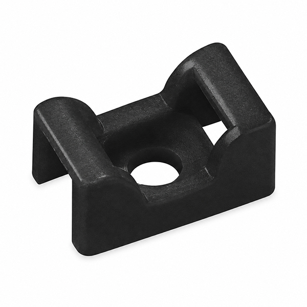 Schroefzadel zwart voor kabelbinder 13.0mm 100st