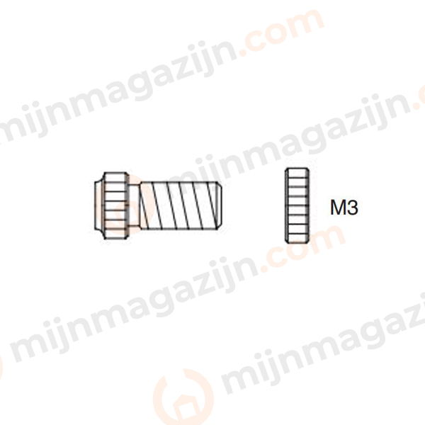 Kopdeel M3 tbv NX55 tang