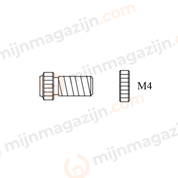 Kopdeel M4 tbv NX55 tang