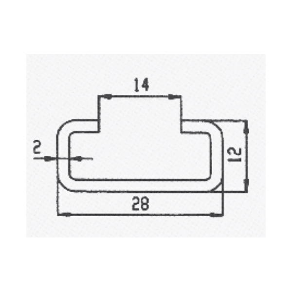 C5 profiel staal EVZ L=2000mm
