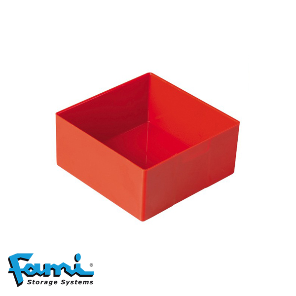 Inzetbak rood 150x150x52mm
