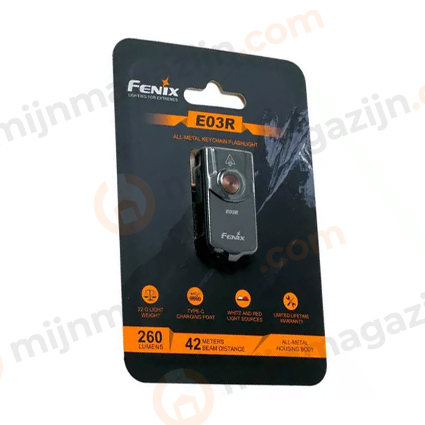 Fenix E03R zaklamp 260lm - Afbeelding 3