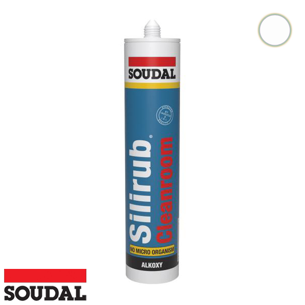 Soudal Silirub  Cleanroom silicone wit 310ML