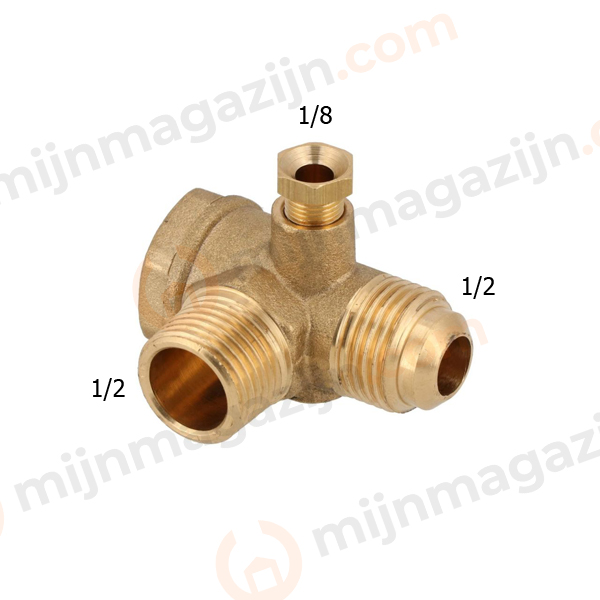 Terugslagklep voor compressor 1/2cx1/2×1/8