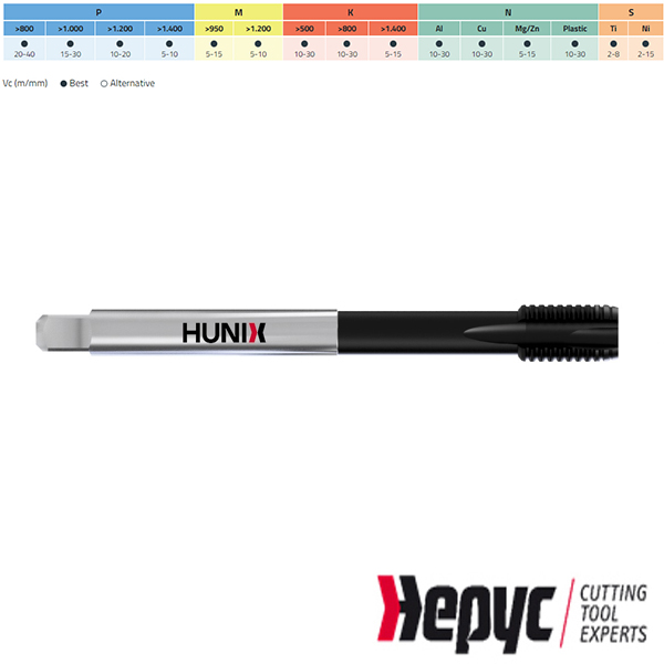 Hepyc HSSE Hard Lube Machinetap MF D376 M12x1.00