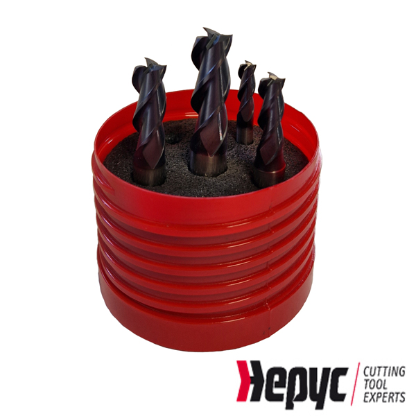 Hepyc 3-snijder HSSE TIALN universeelfrees set 4dlg