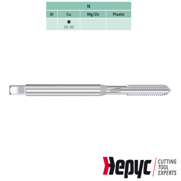 Hepyc HSSE Machinetap DIN371 M4x0.70 6H versterkt