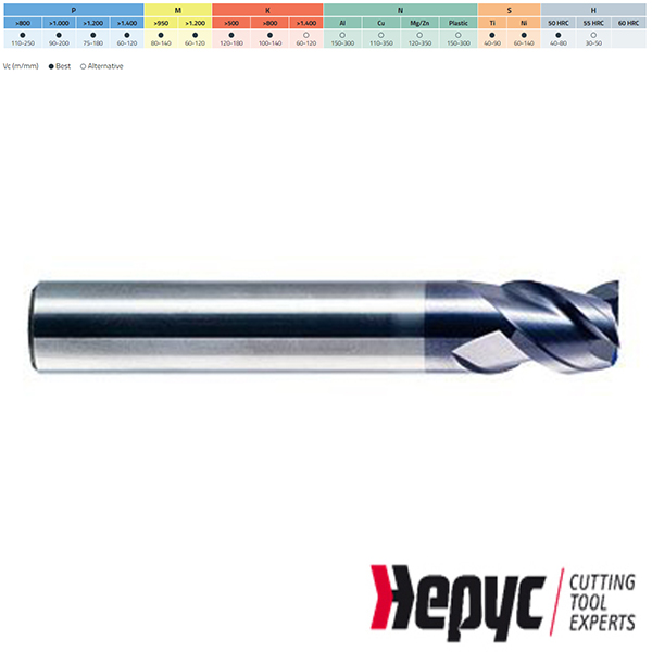 Hepyc universeelfrees HM Tialn 45gr 3Z 4.50mm