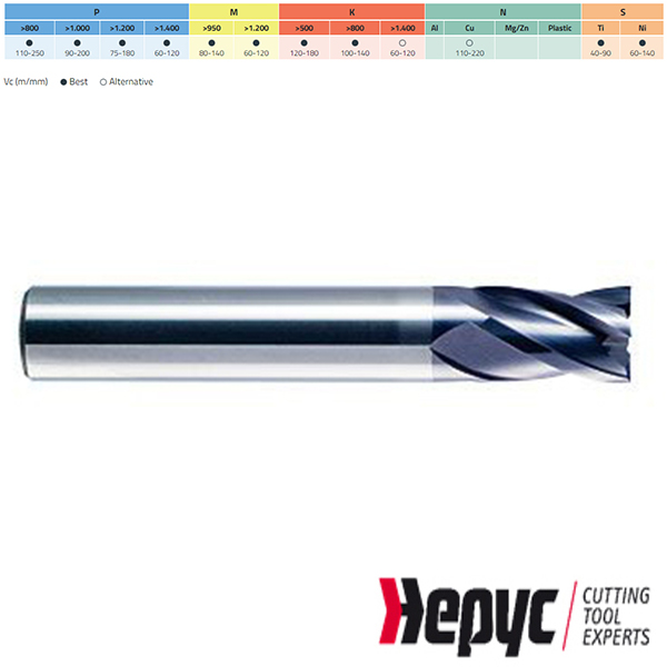 Hepyc vingerfrees HM Tialn 4Z 4.50mm