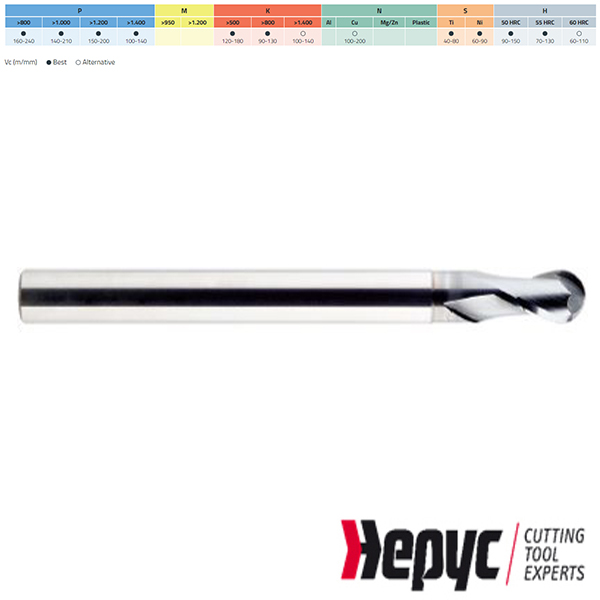 Hepyc Radiusfrees HM ALCrN XXL 2Z/30 14mm