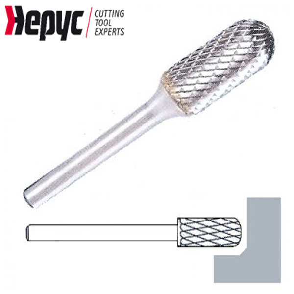 Hepyc stiftfrees bol cilindrisch HM 3x6mm L=13mm