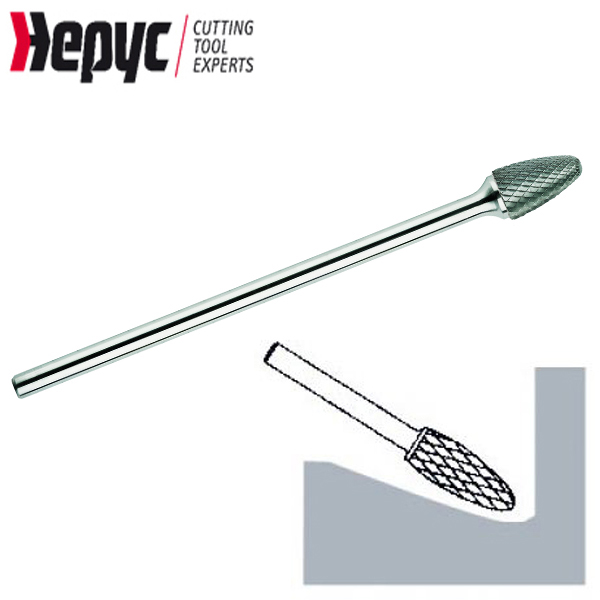 Hepyc stiftfrees lang kegel 6x12mm L=25/175mm