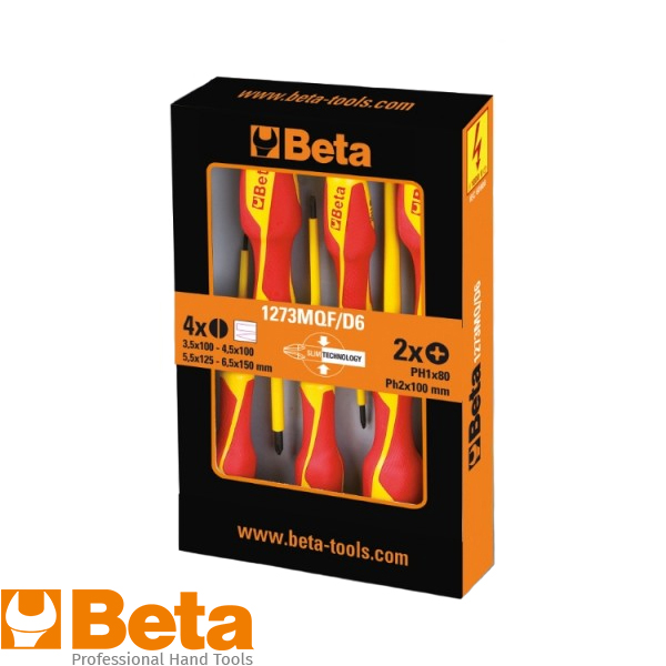 1273mqf/d6-set 6 dunne schroevendraaiers