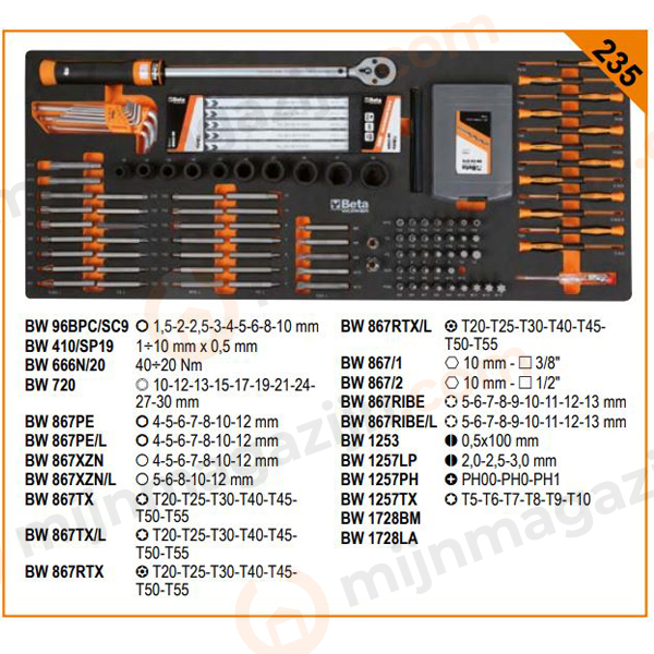 Beta worker 2400S XLO9/E-XXL C24SAXL/9 + 716dlg set - Afbeelding 8
