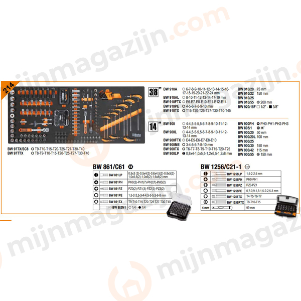 Beta worker 2400S XLO9/E-XXL C24SAXL/9 + 716dlg set - Afbeelding 9