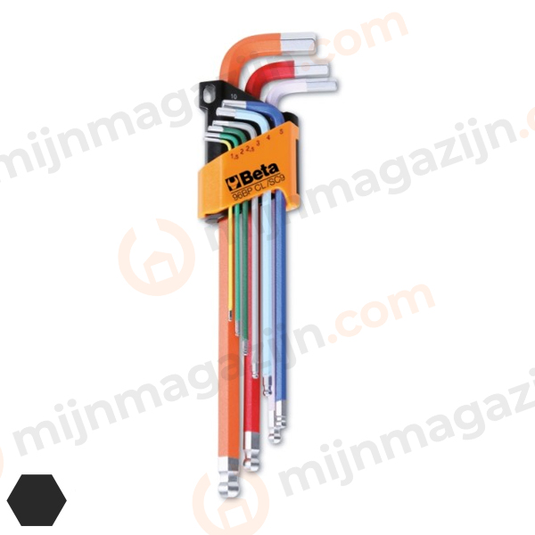 Beta 96BP-CL/SC9 Rainbow inbussleutelset 1.5-10mm