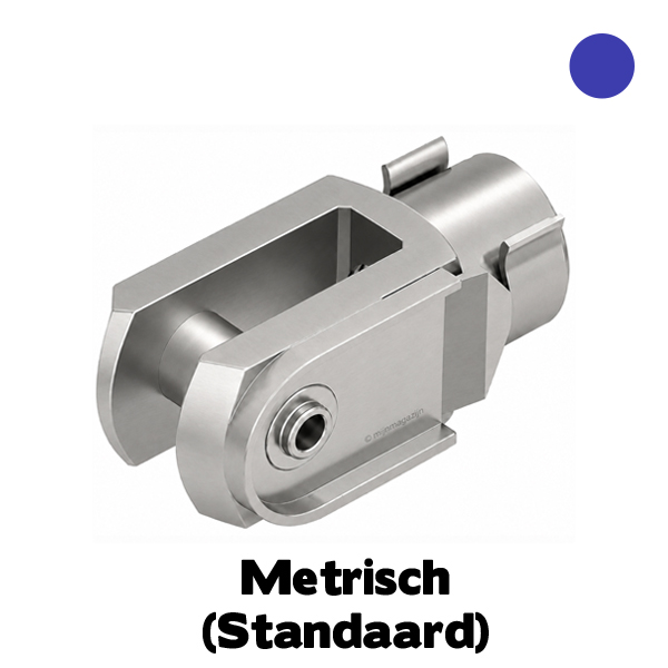 Gaffel M10x20mm RVS A4 ex. clip