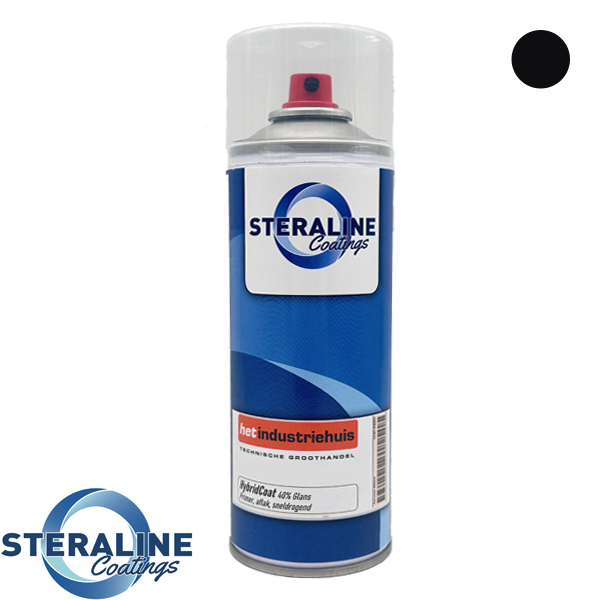 Steraline RAL9005 Hoogglans Zwart 400ml
