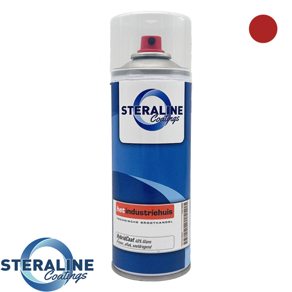 Steraline RAL3000 Hoogglans Rood 400ml