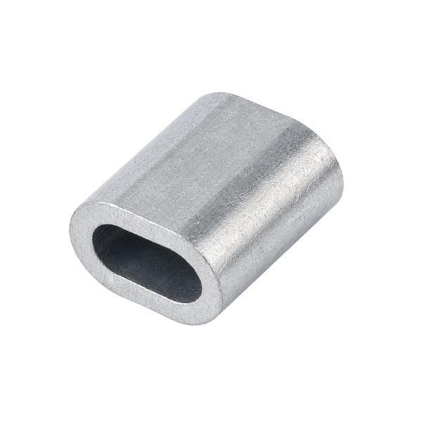 Persklem standaard aluminium tbv 6.0mm staalkabel
