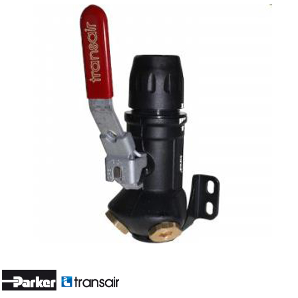 Transair 6693 25 21 muurplaat met afsluiter D25x1/2