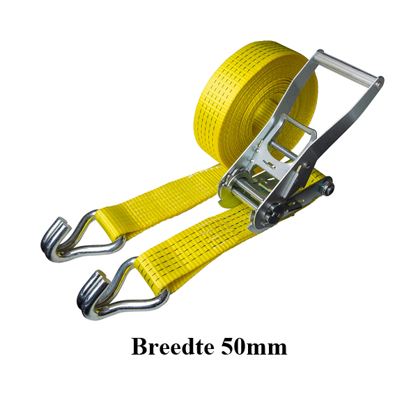 Sjorband geel met ratel 2delig L=9M 2.5/5T