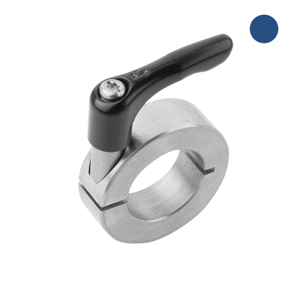 Klemring 40x60x15 met klemhefboom M6 RVS