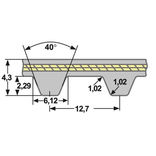 Bando Tandriem 500-H-340 - Afbeelding 2
