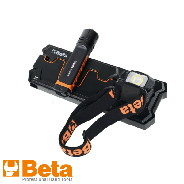 Beta 1839W/P1 Oplaadbare zaklamp+hoofdlamp