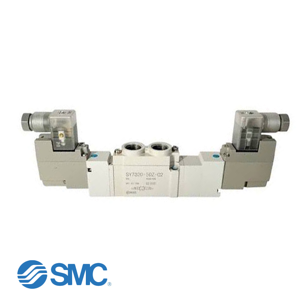 SMC SY7320-5DZE-02F-Q 5/3 ventiel 24Vdc mid gesl.