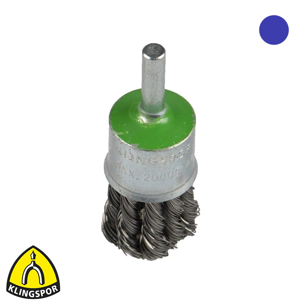 Klingspor penseelborstel getordeerd RVS 30x25mm