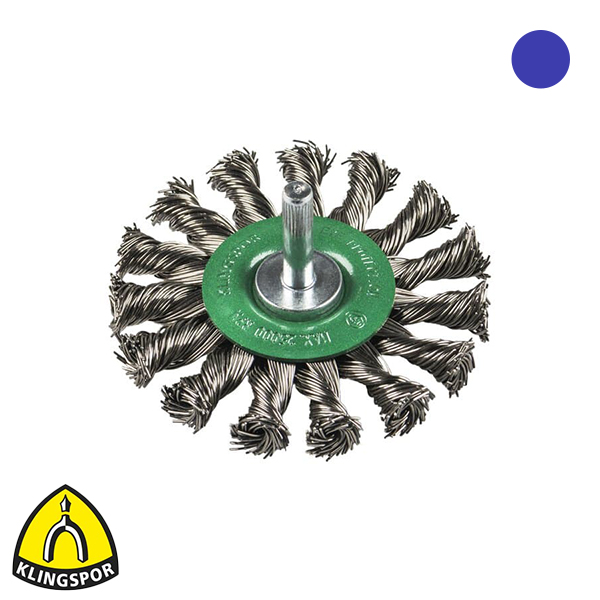 Klingspor stiftrondborstel RVS getordeerd 75x19mm