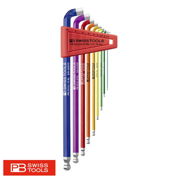 PB set rainbow 1.5-10mm lang met kogel stubby
