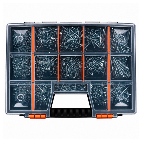 Assortiment Spaanplaatschroeven 3.0/5.0mm 1700 dlg