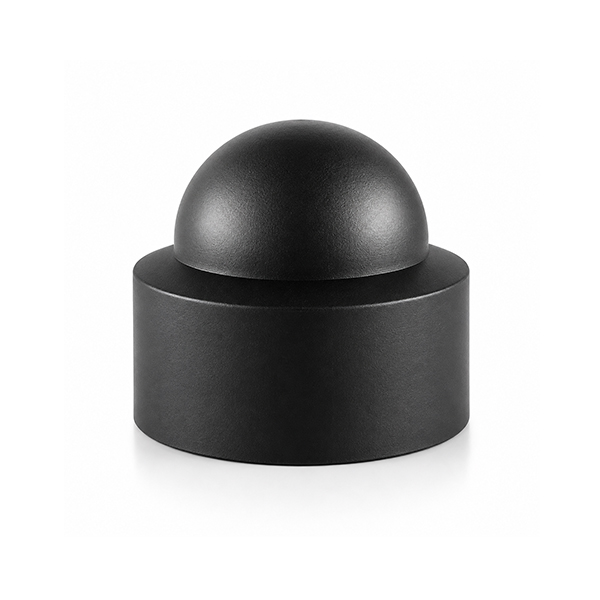 Kunststof beschermkap rond model zwart M5-8mm