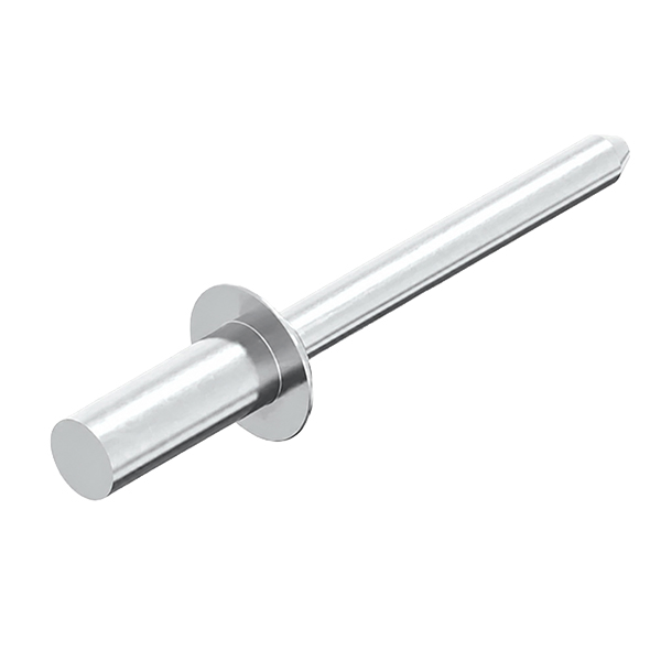Blindklinknagel Alu/A2 4.8x09mm kop 16mm gesloten
