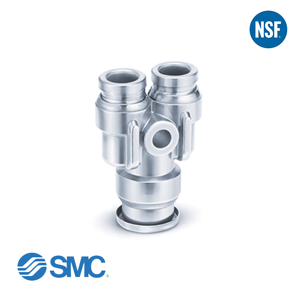 SMC KQG2U08-10-F RVS 316 NSF push-in Y 8x10mm